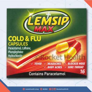 Lemsip Cold & Flu Max Strength Caps 16’s
