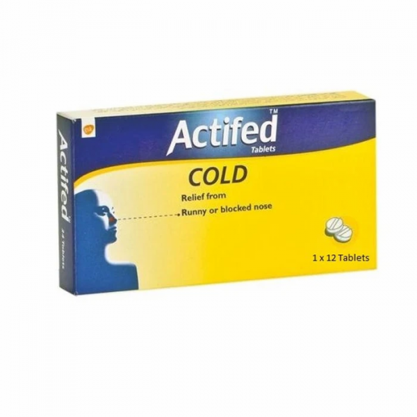 ACTIFED COLD TABS 12S