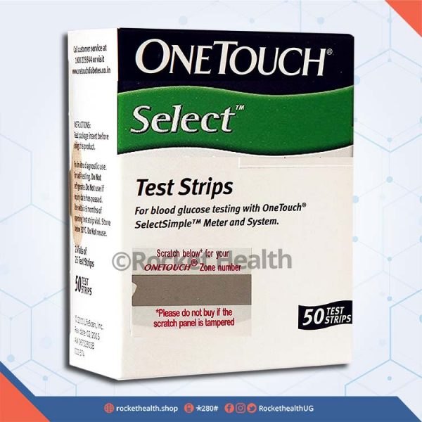 Glucose Test Strips 50 ONE TOUCH SELECT STRIPS 50’s
