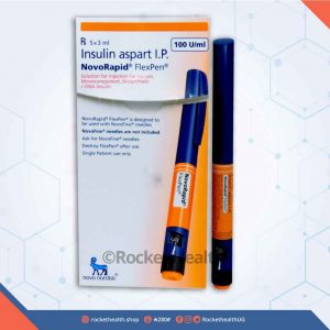 Insulin-aspart-100-IU--ml-NOVORAPID-FLEXIPEN-injection-vial