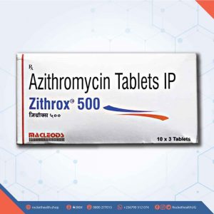 Azithromycin-500mg-ZITHROX-TABLET-3'S, azithromycin, zithrox, antibiotic, bacterial infection, respiratory infection, skin infection, ear infection, eye infection, Pharmacy, Prescription Medicines, Antibiotics
