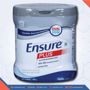 ENSURE-PLUS-VANILLA-SHAKE-400g, Vitamins & Supplements, Weight gain, Abnormal weight loss treatment, Cancer patients, Malnutrition, Protein, Increase weight