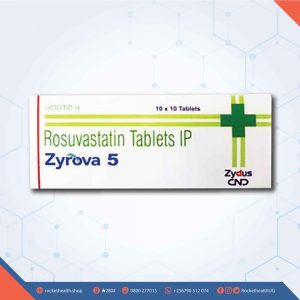 Rosuvastatin-5mg-ZYROVA-Tablets-10's, zyrova, rosuvastation, cholesterol, statin, lipids, hyperlipidemia, Pharmacy, Prescription Medicines, Diabetes & Cholestrol