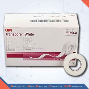 Surgical-tape-Transpore-75,-9.14mm-1's, surgical tape transpore, wound dressing, Pharmacy, Disposable