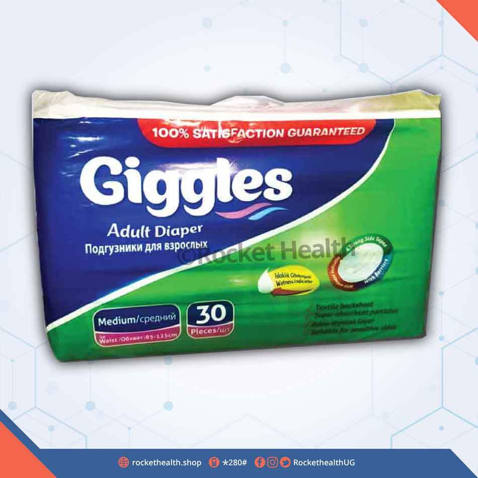 Adult Diapers XL-GIGGLES ADULT DIAPERS 20'S