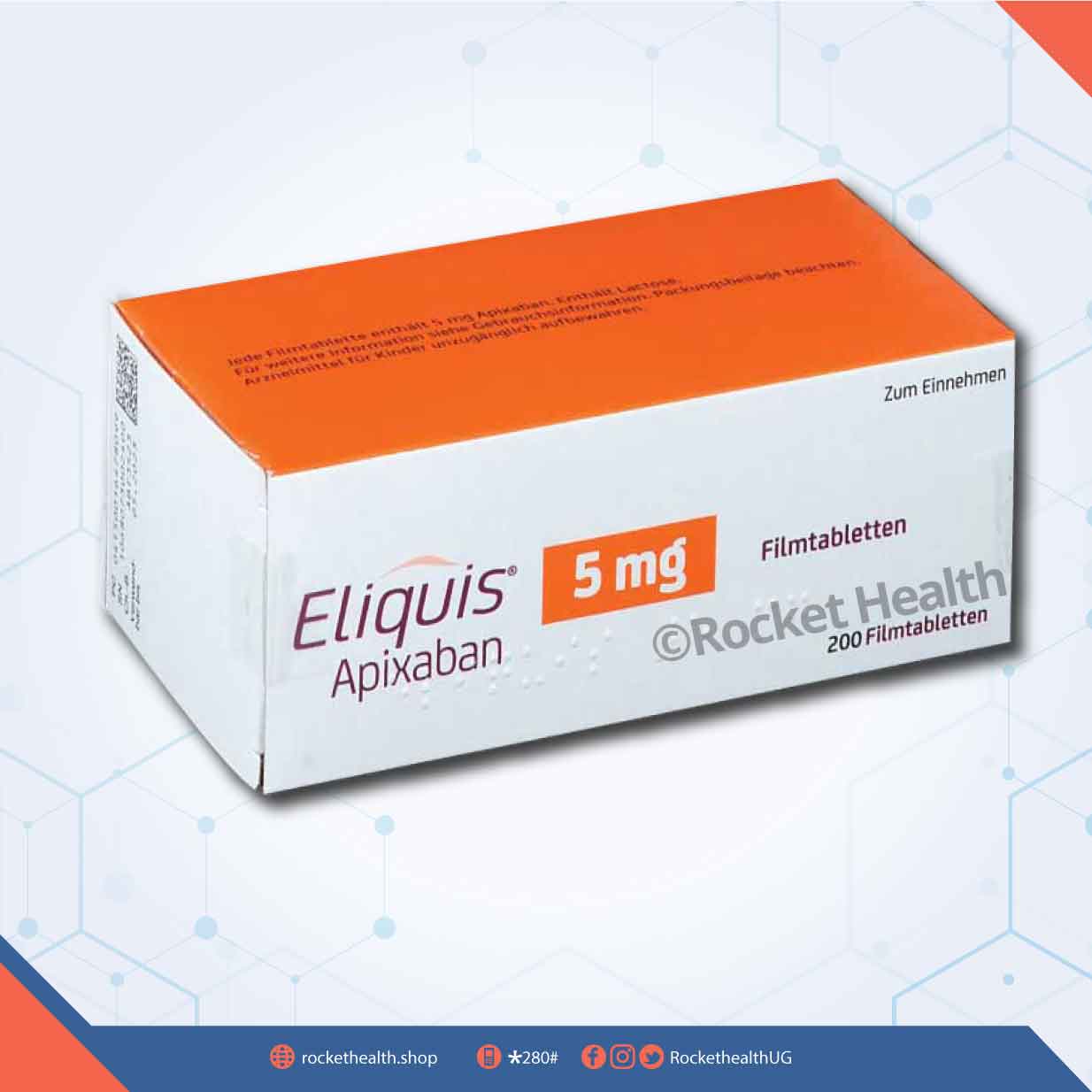Apixaban 5 mg ELIQUIS Rocket Health